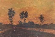 Vincent Van Gogh Landscape at Sunset (nn04) china oil painting artist